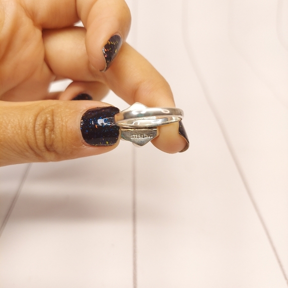 Beautiful Dainty Turquoise Cluster Ring - Picture 8 of 10